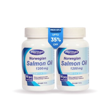 Herman Vitamins Norwegian Salmon Oil 1200mg Pack of 2