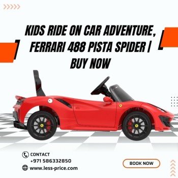 Kids Ride on Car Adventure, Ferrari 488 Pista Spider | Buy Now