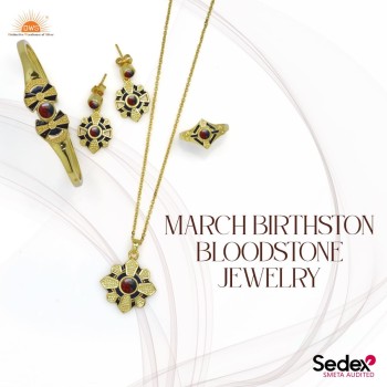 March Birthstone Bloodstone Jewelry - Stunning Selection Available