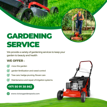 Garden Maintenance in the villa dubai 050 91 38 862