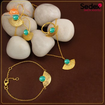 Stunning Amazonite Jewelry Set - Perfect for Summer