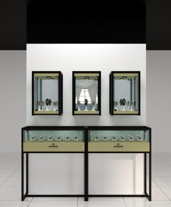 wall mounted glass display case