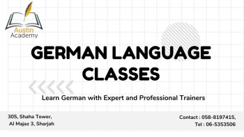 German Classes in Sharjah with Best Offer Call 0564545906