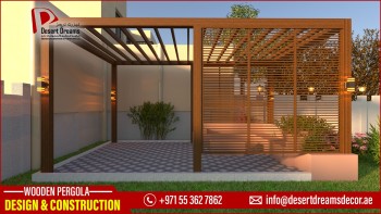 African Teak Pergola Manufacturer in Uae | Restaurant Pergolas Uae.