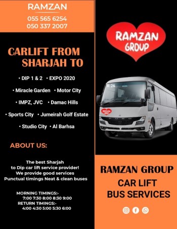 Sharjah to DIP Motor city JVC IMPZ 055 5656254 