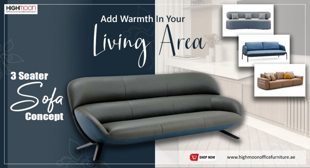 Office Sofa Dubai - Buy 3 Seater Sofa Concept | Highmoon Office Furniture