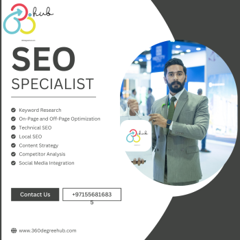 White Grey Geometric Shapes SEO Specialist Instagram Post