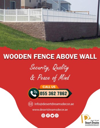 Wooden Slatted Fence Uae_White Picket Fence Uae_Natural Wood Fence Uae (6)