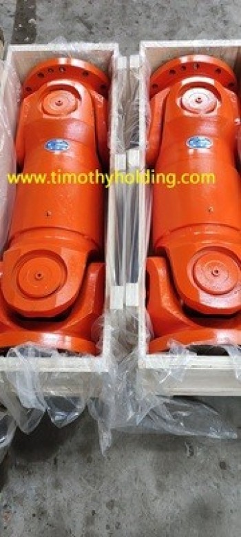 Universal joint shaft for bridge cranes