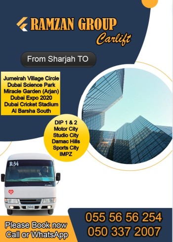 Sharjah to DIP Motor city IMPZ JVC 055 5656254 