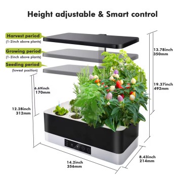 Smart Indoor Garden Hydroponics Growing System 13 Pods Indoor Herb Grow Kit with Pump Automatic Time