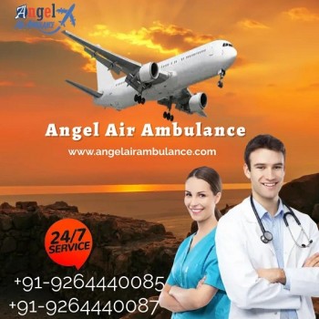 Take Hassle-free Emergency Patient Transfer Angel Air Ambulance Service in Delhi