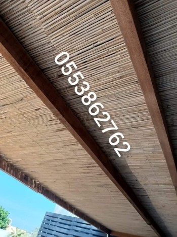 Bamboo reed roofing, Bamboo poles and Thicker bamboo Fence UAE