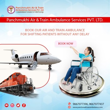 Book Panchmukhi Air and Train Ambulance in Goa with Entire  Required Medical Aid