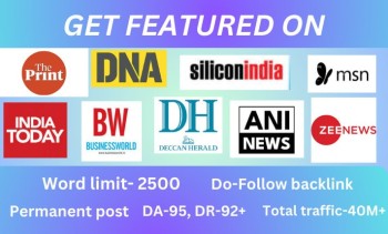 I will publish article on deccan herald, zee news, ani news at best price