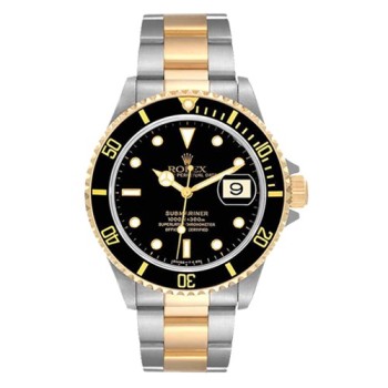 Rolex Submariner Date 40MM Black 18K Yellow Gold-500x500