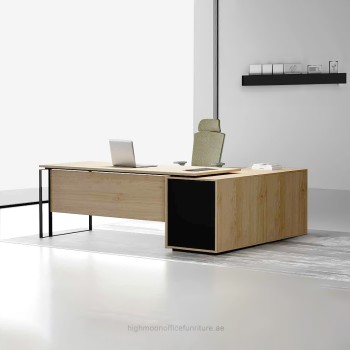 L Shaped Office Executive Desk- Highmoon Office Furniture Manufcaturer And Suppliers Dubai