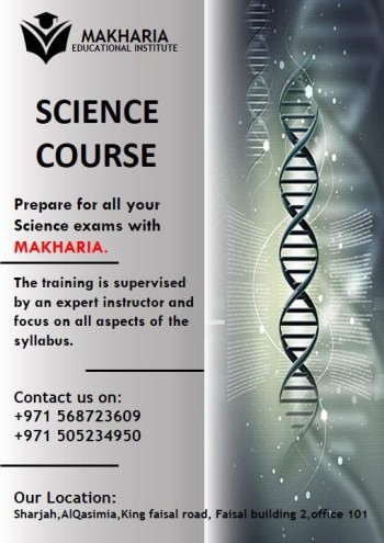 science course  classes well get discount at makharia call 0568723609