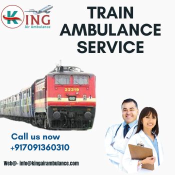 Get King Train Ambulance In Patna For Life Care ICU  Facilities