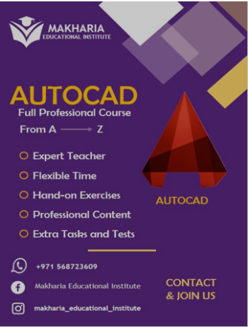 AUTOCAD  COURSE CLASS START WIYH MAKHARIA  CALL 0568723609