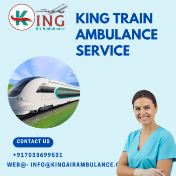 Avail King Train Ambulance Service In Siliguri With Life Support Medical System