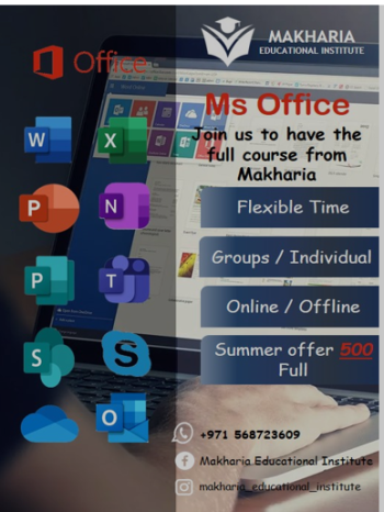 MS OFFICE COURSE START WITH MAKHARIA CALL 0568723609