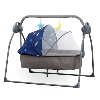 Stylish Baby Cradle in Gray Tone – Perfect for Your Nursery