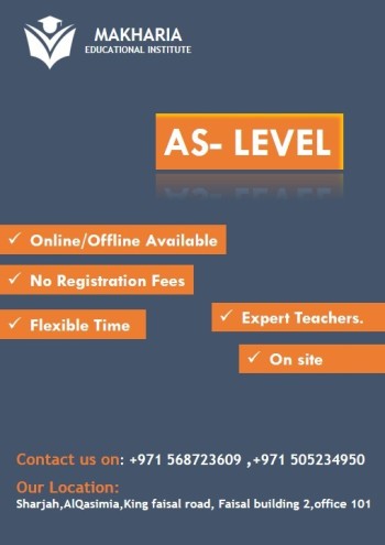 AS-Level Qualifications course class at makharia call 0568723609