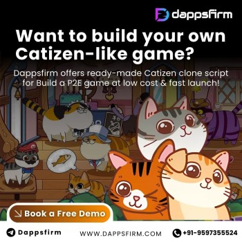 Create a Cat-Themed Play-to-Earn Game with Our Whitelabel Catizen Clone Software