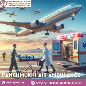 Hire Panchmukhi Air Ambulance Services in Gorakhpur with Comfortable Patient Transfer