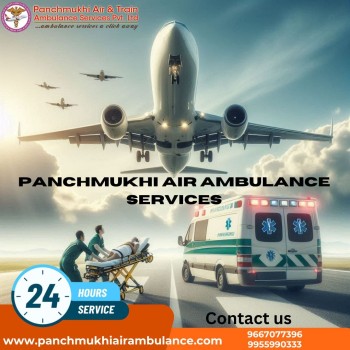 With Superior Healthcare Services Select Panchmukhi Air Ambulance Services in Hyderabad