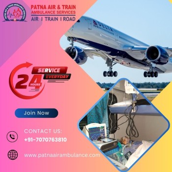 Patna Air And Train Ambulance in Patna with Highly Skilled Medical Team