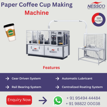 Transform Packaging with Our Advanced Paper Coffee Cup Making Machine In UAE