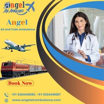 Angel Air and Train Ambulance Service in Bagdogra with ICU Setup at Affordable Price