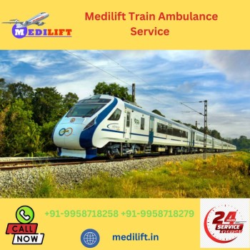 Get Medilift Train Ambulance Service in India with Superior Medical Assistance