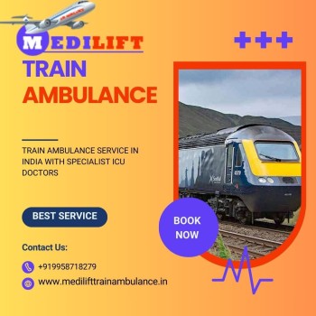 Book Medilift Train Ambulance Service In Ranchi For Advanced Medical Treatment