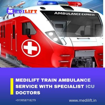 Medilift Train Ambulance Service In Kolkata Available Round-The-Clock 