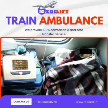 Medilift Train Ambulance Service In Bangalore Offers Medical Transportation With Safety