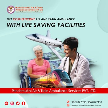 Use Panchmukhi Air and Train Ambulance Services in Delhi with Advanced Medical Setup