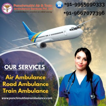 Take Panchmukhi Air and Train Ambulance Services in Kolkata with Life-Care Shift the Patient 