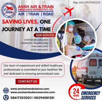 Ansh Air Ambulance Services in Ranchi - You Will Avail the Most Advanced Medical Care Features