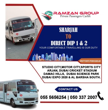 Sharjah to DIP Motor city JVC IMPZ 055 5656254  