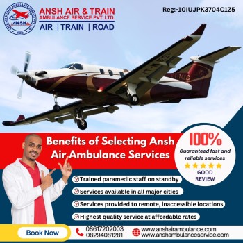 Ansh Air Ambulance Services In Ranchi - Prefer The Relocation With Medical Services