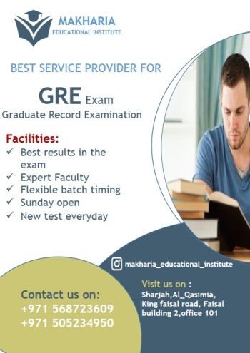 GRE Mastery: Your Ultimate Guide to Success with MAKHARIA INSTITUTE in Sharjah