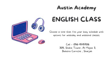 English Classes With Discount in Sharjah Call  056-4545906