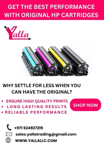 BUY ORIGINAL HP TONER FROM YALLA LLC