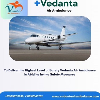 Pick Reasonable Price Vedanta Air Ambulance in Shimla with Modern ICU Setup