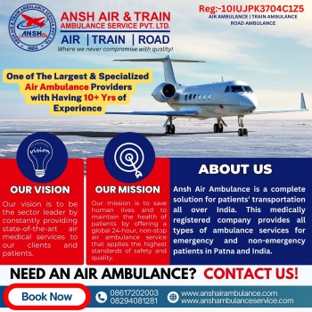 All The Capable Medical Help In Ansh Air Ambulance Services in Ranchi