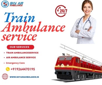 There is sophisticated medical equipment available with the Sky Train Ambulance in Mumbai