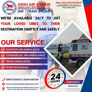 We Can Help! Ansh Air Ambulance Service in Kolkata for People